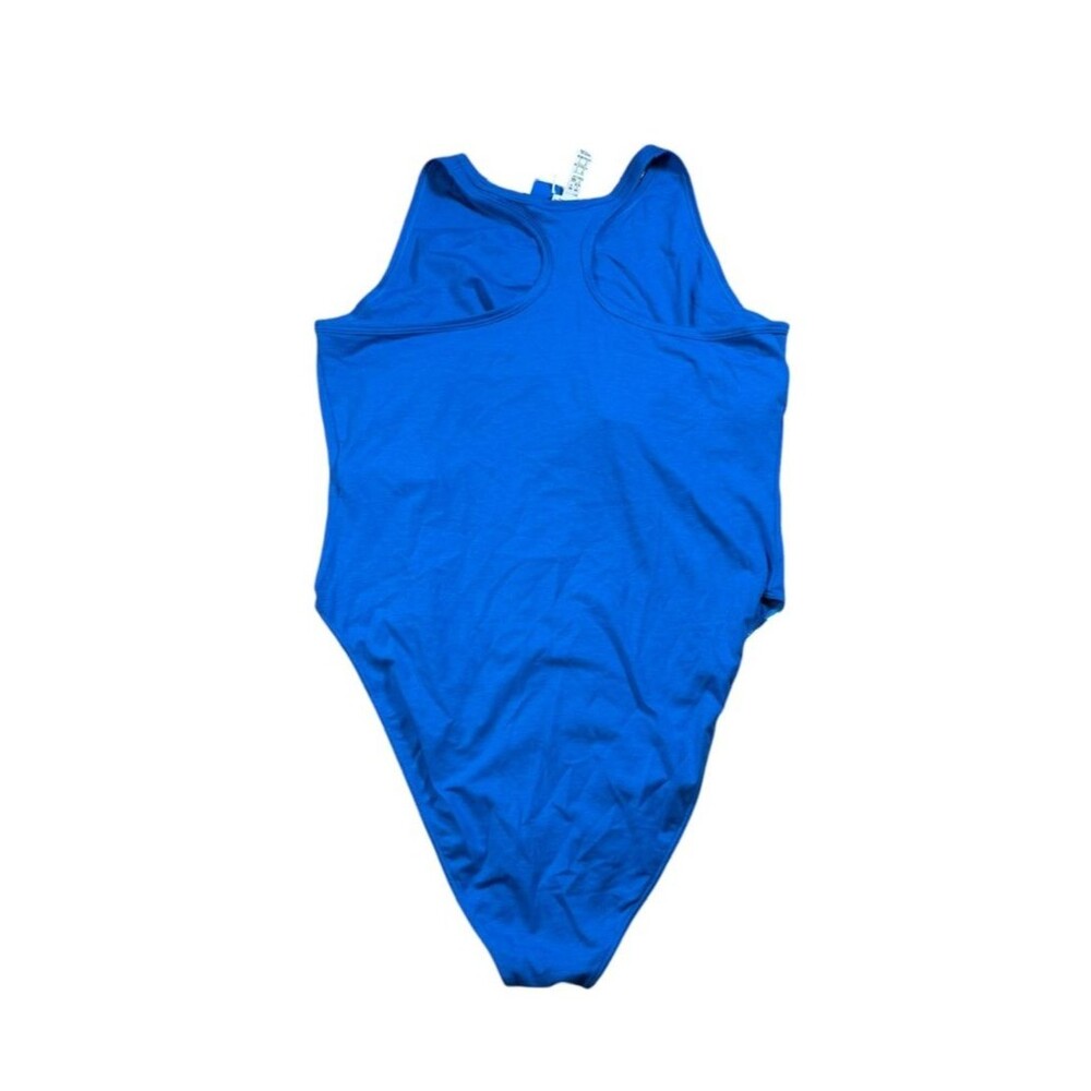 Adidas Originals 3-Stripe Tank Bodysuit NWT Womens Size Large Blue Bluebird - Picture 4 of 8